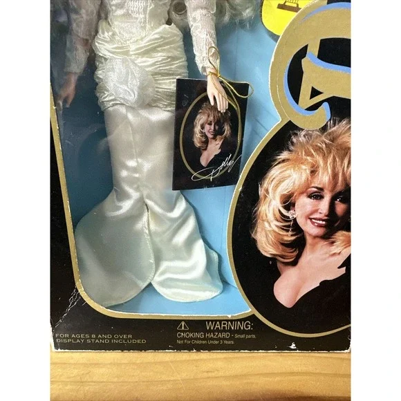 Vintage In Box 1996 Dolly Parton Doll WD Goldberger Limited Ed. Full White dress - Picture 3 of 7